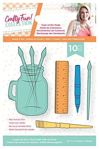 Sara Signature S-CF-STD-TOTT Crafty Fun Stempel-und Stanz-Set – Werkzeuge of The Trade, Silber, 1.8" x 3" von MOONMN