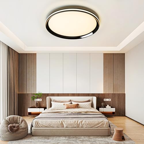 MOONSEA LED Deckenleuchte Dimmbar mit Fernbedienung, Top 360° Glow Deckenlampe Wohnzimmer 3000K-6000K, 28W Deckenlampe LED Ø40cm für Wohnzimmer, Schlafzimmer, Kinderzimmer, küche von MOONSEA