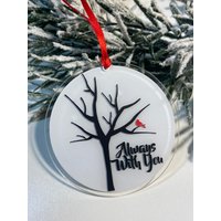 Ich Bin Immer Bei Dir Kardinal Gedenkverlust Acryl Ornament Weihnachten Roter Vogel von MOONSHINEandGLITTER