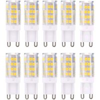 G9 LED-Glühbirnen, Warmweiß 3000K 5W G9 LED-Glühbirne, Lichtleistung entspricht 40W Halogenlampen, 420 Lumen nicht dimmbar, 10er-Packung G9 LED-Glühbirnen, Warmweiß 3000K 5W G9 LED-Glühbirne, Lichtleistung entspricht 40W Halogenlampen, 420 Lumen nicht dimmbar, 10er-Packung von MOONSTARS