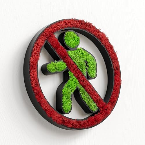 MOOSWERK Natürliches Moos Türschild Selbstklebend Praxis Schild | Moosbild Deko für Privat Schwarz | Nachhaltige Wanddeko für Innen MOOSWERK Natürliches Moos Türschild Selbstklebend Praxis Schild | Moosbild Deko für Privat Schwarz | Nachhaltige Wanddeko für Innen von MOOSWERK