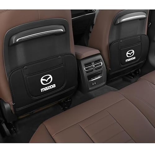 2 Stück Leder Rückenlehnenschutz Auto für Mazda MX-30, Maßgeschneiderte Trittschutz Rücksitz, Schmutzabweisend Autositz Organizer Kickschutz mit 1 Taschen,C 2 Stück Leder Rückenlehnenschutz Auto für Mazda MX-30, Maßgeschneiderte Trittschutz Rücksitz, Schmutzabweisend Autositz Organizer Kickschutz mit 1 Taschen,C von MOOWI