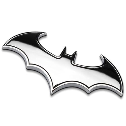 3D Metall Auto Aufkleber für Bat, Selbstklebend Logo Emblem Badge Abzeichen für Heckklappe Kofferraum, Chrom Autoaufkleber zubehör,A 3D Metall Auto Aufkleber für Bat, Selbstklebend Logo Emblem Badge Abzeichen für Heckklappe Kofferraum, Chrom Autoaufkleber zubehör,A von MOOWI