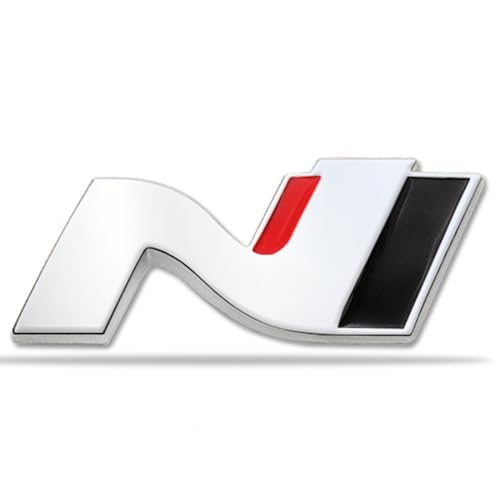 3D Metall Auto Aufkleber für Hyundai Elantra Veloster Kona i20 i30 N Line, Selbstklebend Logo Emblem Badge Abzeichen für Heckklappe Kofferraum, Chrom Autoaufkleber zubehör,F 3D Metall Auto Aufkleber für Hyundai Elantra Veloster Kona i20 i30 N Line, Selbstklebend Logo Emblem Badge Abzeichen für Heckklappe Kofferraum, Chrom Autoaufkleber zubehör,F von MOOWI