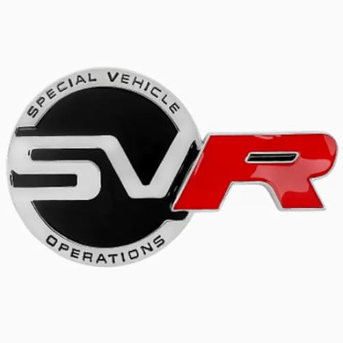 3D Metall Auto Aufkleber für SVR Special Vehicle Operations, Selbstklebend Logo Emblem Badge Abzeichen für Heckklappe Kofferraum, Chrom Autoaufkleber zubehör,B 3D Metall Auto Aufkleber für SVR Special Vehicle Operations, Selbstklebend Logo Emblem Badge Abzeichen für Heckklappe Kofferraum, Chrom Autoaufkleber zubehör,B von MOOWI