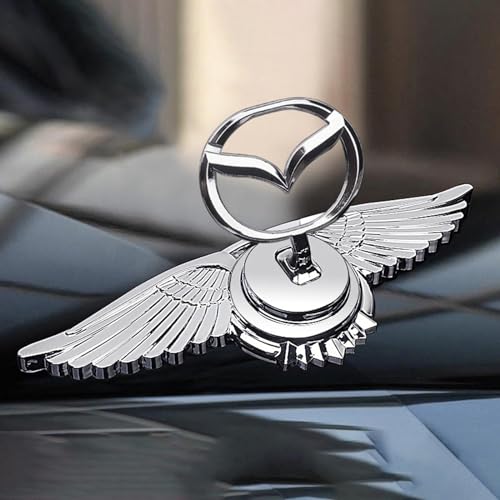 Auto Motorhauben Abzeichen Aufkleber für Mazda MX-30, 3D Chrom Logo Emblem Badge, Auto Frontabdeckung Motorhauben Ornament Aufkleber,B Auto Motorhauben Abzeichen Aufkleber für Mazda MX-30, 3D Chrom Logo Emblem Badge, Auto Frontabdeckung Motorhauben Ornament Aufkleber,B von MOOWI