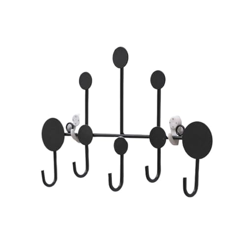 Kleiderhaken Kreative Garderobenständer, Wandhalterung, Metall-Hutständer for den Eingangsbereich for Aufhängen von Mänteln, Jacken, Kleidung und Hüten Aufbewahrungshaken für Zuhause(Schwarz,Klein) Kleiderhaken Kreative Garderobenständer, Wandhalterung, Metall-Hutständer for den Eingangsbereich for Aufhängen von Mänteln, Jacken, Kleidung und Hüten Aufbewahrungshaken für Zuhause(Schwarz,Klein) von MOOWI