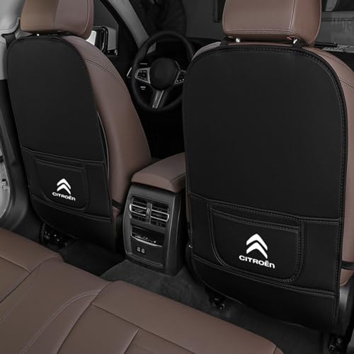 MOOWI 2 Stück Autositz Kickmattenschutz für Citroen C5 AIRCROSS New Energy, Leder Maßgeschneiderte Rückenlehnenschutz, wasserdichte Rücksitze Schoner Kick-Matten Schutz, Full Pack-B MOOWI 2 Stück Autositz Kickmattenschutz für Citroen C5 AIRCROSS New Energy, Leder Maßgeschneiderte Rückenlehnenschutz, wasserdichte Rücksitze Schoner Kick-Matten Schutz, Full Pack-B von MOOWI