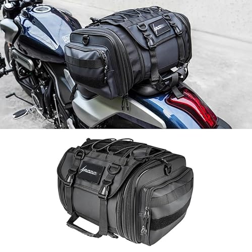 Hecktasche Motorrad für Ducati Multistrada V4 V4S Sport 1200 1200S, wasserdichte Motorrad Hecktasche große Kapazität Erweiterbare Satteltasche Gepäckträgertasche Seite Pannier Schwanz Tasche von MOOWI
