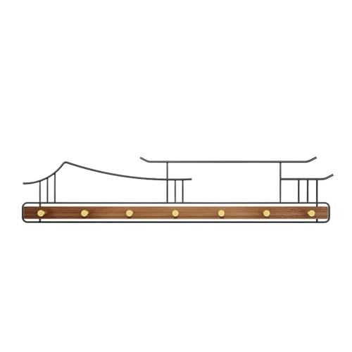 MOOWI Kleiderhaken Garderobenständer zur Wandmontage, Aufbewahrung von Kleidung/Schlüsselhaken for Badezimmer, Küche, Eingangsbereich (7 Haken) Aufbewahrungshaken für Zuhause von MOOWI