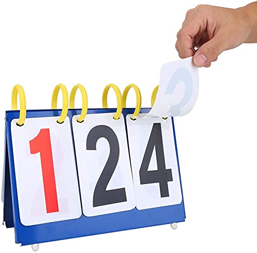 MOOWI Wettbewerbsspezifisch 3/4 Ziffer Basketball Anzeigetafel Badminton Anzeigetafel Wird in verschiedenen Sportgagess verwendet(3-Digit) von MOOWI