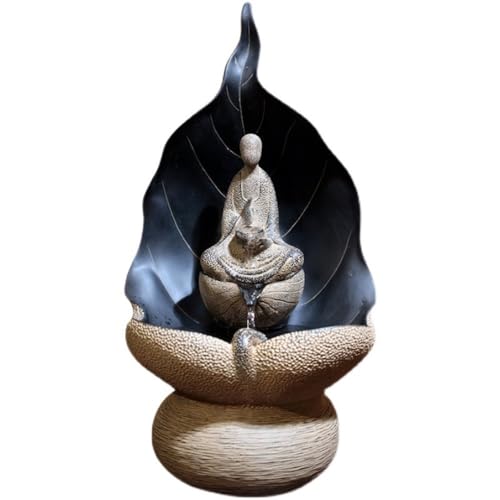 Tischwasserbrunnen Desktop Kleiner Brunnen Zen Fließendes Wasser Ornamente Buddha Lotus Blume Zirkulierendes Wasser Home Dekoration Büro-Entspannungs-Meditationsbrunnen von MOOWI