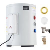 10 Gallonen elektrischer Warmwasserbereiter – 1,6 kW Durchlauferhitzer mit LED-Anzeige, Drehknopfsteuerung, IPX4 wasserdicht für Dusche, Badewanne von MOPHORN