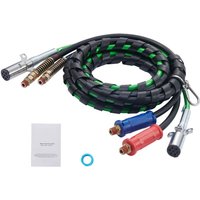 15ft Luftleitungssatz für Sattelschlepper, 3-in-1-Luftschläuche und ABS-Stromleitung, Stromkabel mit 7-Wege-Stecker, Gummischlauchbaugruppe mit Haken von MOPHORN