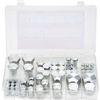 72-teiliges JIC-Hydraulikarmaturen-Set, Hydraulikkappe und -stopfen, Schlauch- und Rohrarmatur mit präzisem 37°-Gewinde, Größen 4–16 - Mophorn von MOPHORN