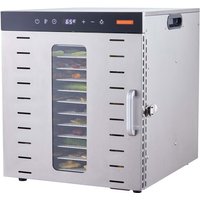 Dörrgerät mit 10 Tabletts, Edelstahl, 1000 w, zum Trocknen von Trockenfleisch und Obst - Mophorn Dörrgerät mit 10 Tabletts, Edelstahl, 1000 w, zum Trocknen von Trockenfleisch und Obst - Mophorn von MOPHORN
