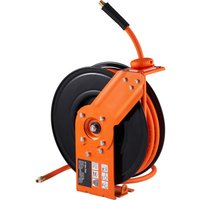 Einziehbarer Luftschlauchaufroller von Mophorn, 3/8 Zoll x 50 Fuß Hybrid-Luftschlauch. Max. 300 PSI. Mit 5 Fuß Zuleitung. Robuster von MOPHORN