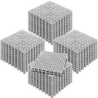 Mophorn - Fliesen zum Zusammenstecken, 50 Stück, grau. 12 x 12 Zoll Spleißen. Weiches pvc. Rutschfest mit Abflusslöchern. Ideal für Toilette, Mophorn - Fliesen zum Zusammenstecken, 50 Stück, grau. 12 x 12 Zoll Spleißen. Weiches pvc. Rutschfest mit Abflusslöchern. Ideal für Toilette, von MOPHORN