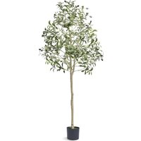 Künstlicher Olivenbaum 1,5m Faux Pflanze pe Material Anti-Kipp Schutz Lebensecht Grün Fake Topfbaum Home Office Decor - Mophorn Künstlicher Olivenbaum 1,5m Faux Pflanze pe Material Anti-Kipp Schutz Lebensecht Grün Fake Topfbaum Home Office Decor - Mophorn von MOPHORN