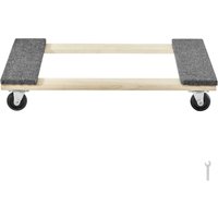 Mophorn - Möbelwagen, 1000 lbs Tragkraft, 18 x 30, 4 x 3 PP-Lenkrollen, Schwerlast-Rollwagen aus Hartholz, Umzugswagen für Möbel und von MOPHORN