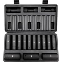 Mophorn - 1/2-Zoll-Schlagsteckschlüsselsatz, 13-teilig, tiefe metrische Stecknüsse 10–24 mm, 6-Punkt-CR-V-Legierungsstahl für Autoreparaturen mit von MOPHORN