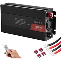 Mophorn - 1000 w reiner Sinus-Wechselrichter, dc 12 v auf ac 230 v, 2 AC-Steckdosen, 2 usb, 1 Typ-C-Anschluss, Fernbedienung für kleine von MOPHORN