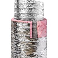 101,6 mm isolierter flexibler Trockner-Abluftschlauch, 7,62 m lang, 2 Rohrklemmen, robuster 3-Lagen-Schutz für hvac, Heizung, Kühlung, Lüftung, 101,6 mm isolierter flexibler Trockner-Abluftschlauch, 7,62 m lang, 2 Rohrklemmen, robuster 3-Lagen-Schutz für hvac, Heizung, Kühlung, Lüftung, von MOPHORN