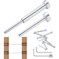 Mophorn - 20er-Pack unsichtbares Kabelgeländer-Set, T316 Edelstahl 3,2 mm Empfänger und Pressbolzenende, Pressspanner für Holz-/Metallpfosten, von MOPHORN