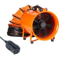 254 mm Hochleistungs-Tragventilator mit 10 m Schlauch, 300 w starker Werkstatt-Abluftventilator 1720 cfm, Industriegebläse zur Staub- und 254 mm Hochleistungs-Tragventilator mit 10 m Schlauch, 300 w starker Werkstatt-Abluftventilator 1720 cfm, Industriegebläse zur Staub- und von MOPHORN