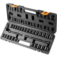 Mophorn - 29-teiliger 3/8-Zoll-Schlagschrauber-Steckschlüsselsatz, sae 3/8-1 Zoll und metrisch 8-22 mm, 6-Punkt-CR-V-Legierungsstahl für von MOPHORN