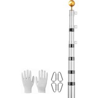Mophorn 30ft Teleskop-Fahnenmast-Set, langlebiges Fahnenmast-Set aus Aluminiumlegierung für den Außenbereich, 3 Modi mit Profi-Zubehör, deutsche Mophorn 30ft Teleskop-Fahnenmast-Set, langlebiges Fahnenmast-Set aus Aluminiumlegierung für den Außenbereich, 3 Modi mit Profi-Zubehör, deutsche von MOPHORN