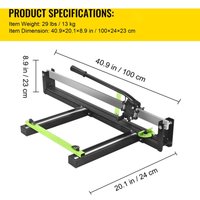 Mophorn - 31 Zoll blauer manueller Fliesenschneider mit präziser Laserpositionierung, rutschfester Gummioberfläche, Einzelschiene und Halterung, von MOPHORN