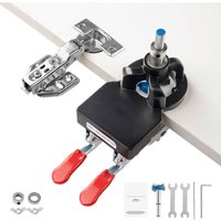 Mophorn - 35 mm verdeckte Türscharnierlehre, Aluminiumlegierung. Präzise Verriegelung mit Doppelklemmfixierung. Wird mit Zubehör geliefert. Ideales von MOPHORN