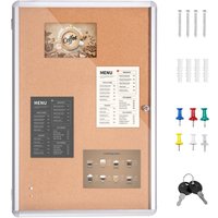 Mophorn - 36'x24' verschließbare Korktafel mit Aluminiumrahmen – geschlossene Pinnwand mit Acryltür und 2 Schlüsseln – wetterfeste Wandvitrine für Mophorn - 36'x24' verschließbare Korktafel mit Aluminiumrahmen – geschlossene Pinnwand mit Acryltür und 2 Schlüsseln – wetterfeste Wandvitrine für von MOPHORN