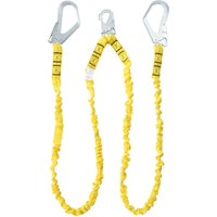 Mophorn 38 mm Sicherheits-Lanyard, 6 Fuß (1,83 m) Absturzsicherung mit 2 Karabinerhaken aus legiertem Stahl, einziehbarer Sicherheitsgurt zum von MOPHORN
