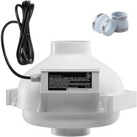 Mophorn 4 bis 4,5 Zoll Radonminderungs-Lüftersystem, 190 CFM Quiet Kit mit 2 Kupplungen von MOPHORN