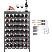 Mophorn - 42 Flaschen modulares Weinregal schwarz, 7-stöckig aus massivem Bambusholz. Mit einer Tischplatte bietet dieses freistehende Regal stabile Mophorn - 42 Flaschen modulares Weinregal schwarz, 7-stöckig aus massivem Bambusholz. Mit einer Tischplatte bietet dieses freistehende Regal stabile von MOPHORN