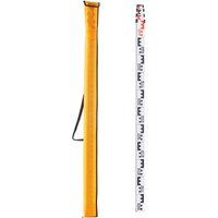 Mophorn - 4M Teleskop-Messstab aus Aluminium, doppelseitige Skala (cm/mm), Vermessungs-Nivellierstab mit Wasserwaage und Tragetasche für Häuser, von MOPHORN