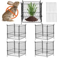 Mophorn - 4er-Pack Pflanzenschutz, 13,4'x13,4' Hühnerdrahtkäfige, Pflanzenzäune für den Außenbereich für Blumen, Gemüse, hält Tiere fern, von MOPHORN
