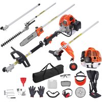 Mophorn 52CC 6-in-1-Trimmwerkzeuge mit Benzinmotor, Heckenschere, Unkrautvernichter, Motorsense, Kantenschneider, Hochentaster und Mophorn 52CC 6-in-1-Trimmwerkzeuge mit Benzinmotor, Heckenschere, Unkrautvernichter, Motorsense, Kantenschneider, Hochentaster und von MOPHORN