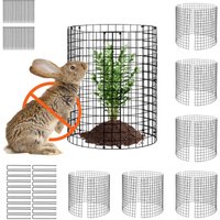 Mophorn 6er-Pack Pflanzenschutz, 12,6" Durchmesser x 14" Höhe, Hühnerdrahtkäfige, Außenzäune für Blumen, Gemüse, hält Tiere fern, Metallgeflecht von MOPHORN