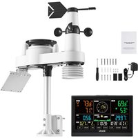 Mophorn 7-in-1-Wetterstation Funk mit 7,5-Zoll-Display, solarbetriebenem Außensensor, Regenmesser, zur Wettervorhersage sowie Messung von Temperatur, Mophorn 7-in-1-Wetterstation Funk mit 7,5-Zoll-Display, solarbetriebenem Außensensor, Regenmesser, zur Wettervorhersage sowie Messung von Temperatur, von MOPHORN