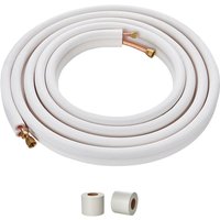Mophorn 7620 mm Mini-Split-Leitungssatz, 9,5 mm und 15,9 mm Außendurchmesser. Kupferrohre mit dreischichtiger Isolierung, für Mini-Split-Klimaanlagen Mophorn 7620 mm Mini-Split-Leitungssatz, 9,5 mm und 15,9 mm Außendurchmesser. Kupferrohre mit dreischichtiger Isolierung, für Mini-Split-Klimaanlagen von MOPHORN