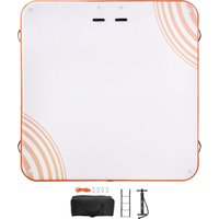 Mophorn 7x7ft Aufblasbares Schwimmdock, Rutschfeste Wasserplattform, Tragbare Dockmatte mit Tragetasche und Abnehmbarer Leiter, Pool Strand Ozean Floß Mophorn 7x7ft Aufblasbares Schwimmdock, Rutschfeste Wasserplattform, Tragbare Dockmatte mit Tragetasche und Abnehmbarer Leiter, Pool Strand Ozean Floß von MOPHORN