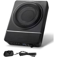Mophorn 8" 240 W Untersitz-Auto-Subwoofer, schlanker aktiver Sub unter dem Sitz, Low-Profile-Audio mit eingebautem Verstärker, Hoch-/Niedrig-Eingang von MOPHORN