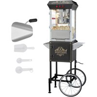 Mophorn 850 W Popcornmaschine mit Wagen, 237 ml Kessel für 48 Tassen pro Ladung, Popcornmaschine im Kino-Stil mit gehärtetem Glas, inkl. 4 Schaufeln, Mophorn 850 W Popcornmaschine mit Wagen, 237 ml Kessel für 48 Tassen pro Ladung, Popcornmaschine im Kino-Stil mit gehärtetem Glas, inkl. 4 Schaufeln, von MOPHORN
