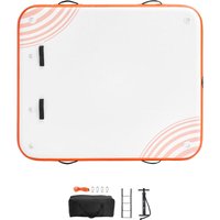 Mophorn Aufblasbares Schwimmdock, 1,8 x 1,5 m, rutschfeste Wasserplattform, tragbare Tasche und abnehmbare Leiter, schwimmendes Floß für Pool, Mophorn Aufblasbares Schwimmdock, 1,8 x 1,5 m, rutschfeste Wasserplattform, tragbare Tasche und abnehmbare Leiter, schwimmendes Floß für Pool, von MOPHORN