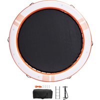 Mophorn Aufblasbares Schwimmdock von, 3 m lange Plattform mit 2,4 m langem Trampolin-Netzpool, rutschfester Wassermatte, tragbarer Tasche und von MOPHORN