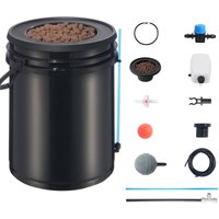 Mophorn DWC Hydroponics Anbausystem – 5-Gallonen-Eimer mit Top-Tropf-Set für blühende Pflanzen Mophorn DWC Hydroponics Anbausystem – 5-Gallonen-Eimer mit Top-Tropf-Set für blühende Pflanzen von MOPHORN