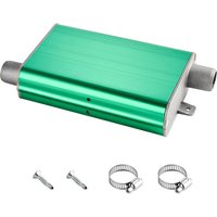 Mophorn Dieselheizungsschalldämpfer Abgasschalldämpfer Set mit 2 Klemmen & Schrauben, Aluminiumlegierung, Geräuschreduzierer für 2 kW / 5 kW / 8 kW von MOPHORN
